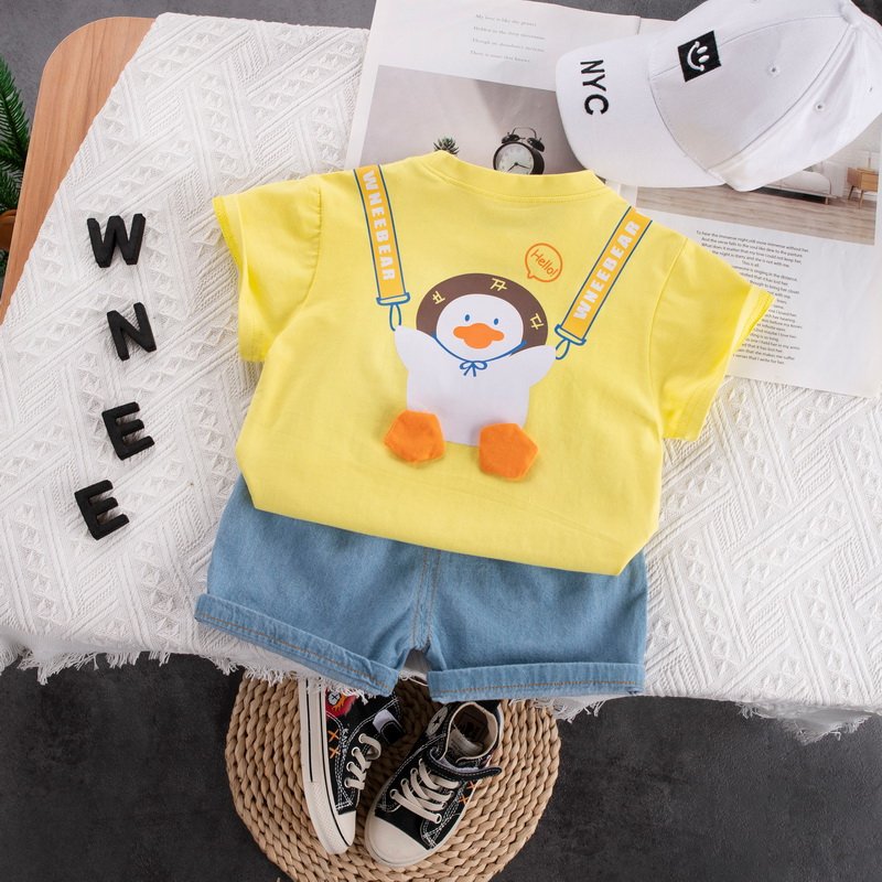 ready stock boys cotton clothing set for summer 1-4 years