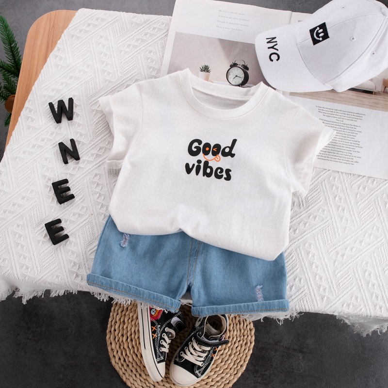 ready stock boys cotton clothing set for summer 1-4 years