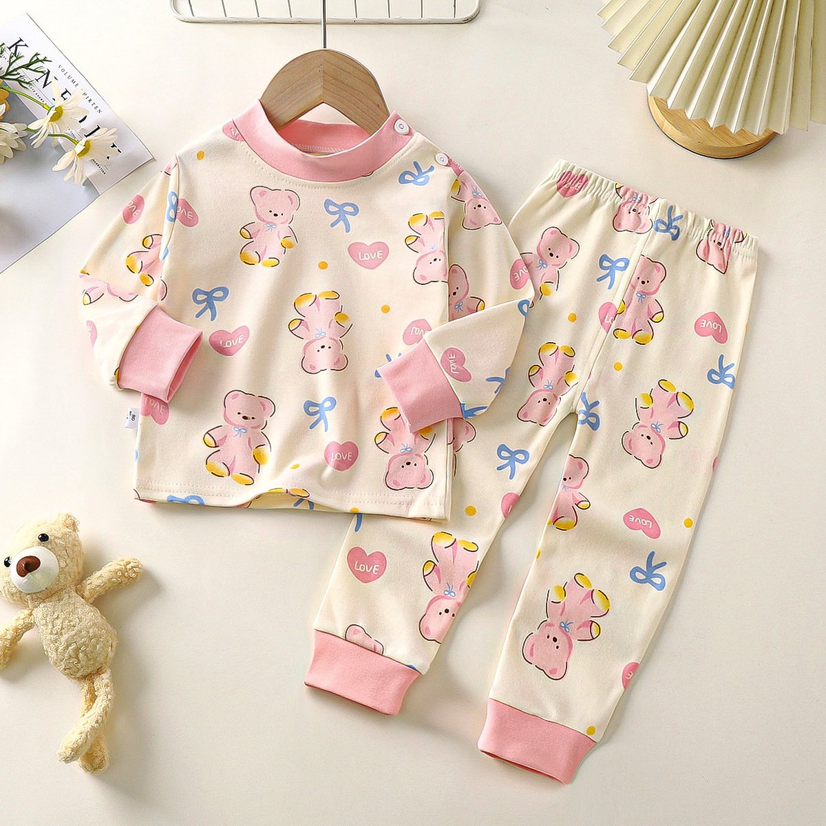 Hot selling children's underwear set baby pure cotton new warm children's clothing