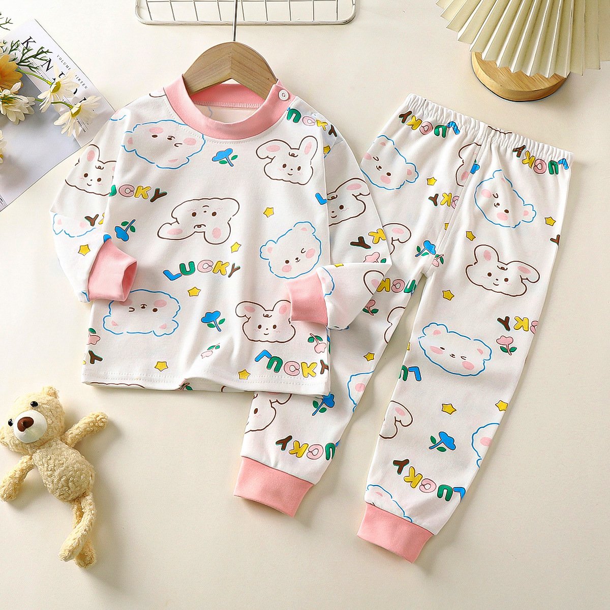 Hot selling children's underwear set baby pure cotton new warm children's clothing