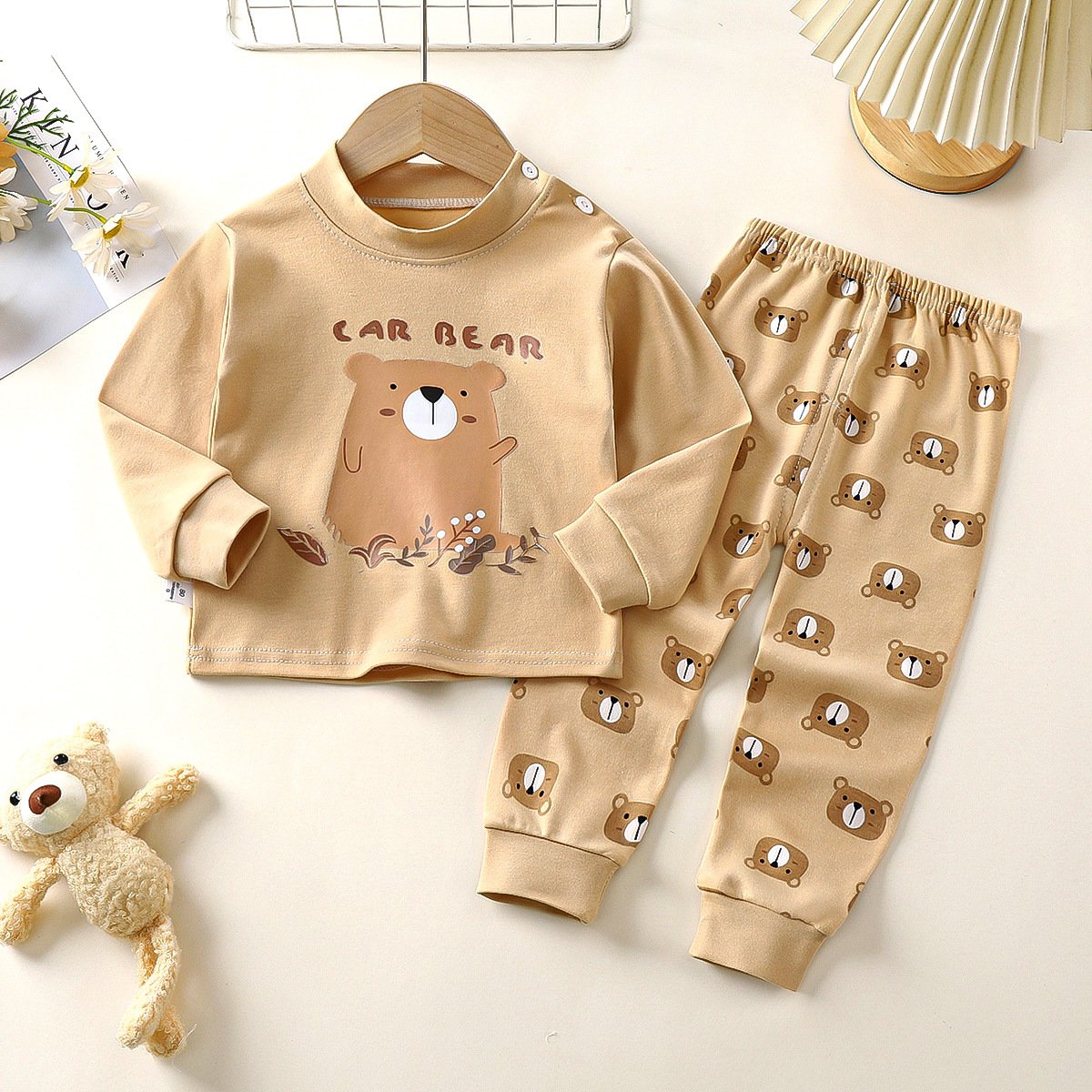 Hot selling children's underwear set baby pure cotton new warm children's clothing