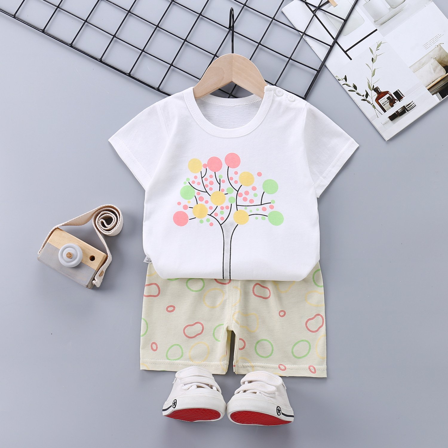 2024 New Baby Set Baby Girl Suits Newborn Outdoor Shorts Tracksuit Set Wholesale Boy Clothing Two Piece Sets