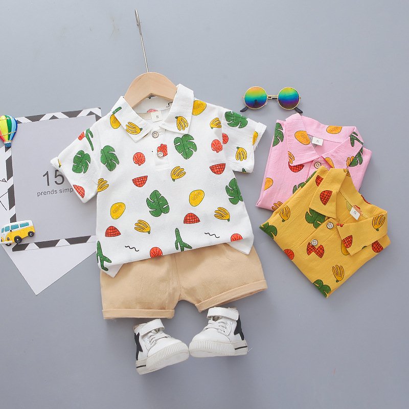Kids Wear Wholesale Children Clothes Cartoon Suit Baby Tracksuit Shorts Set Kid Sweat Suit Toddler Boys Clothing Sets