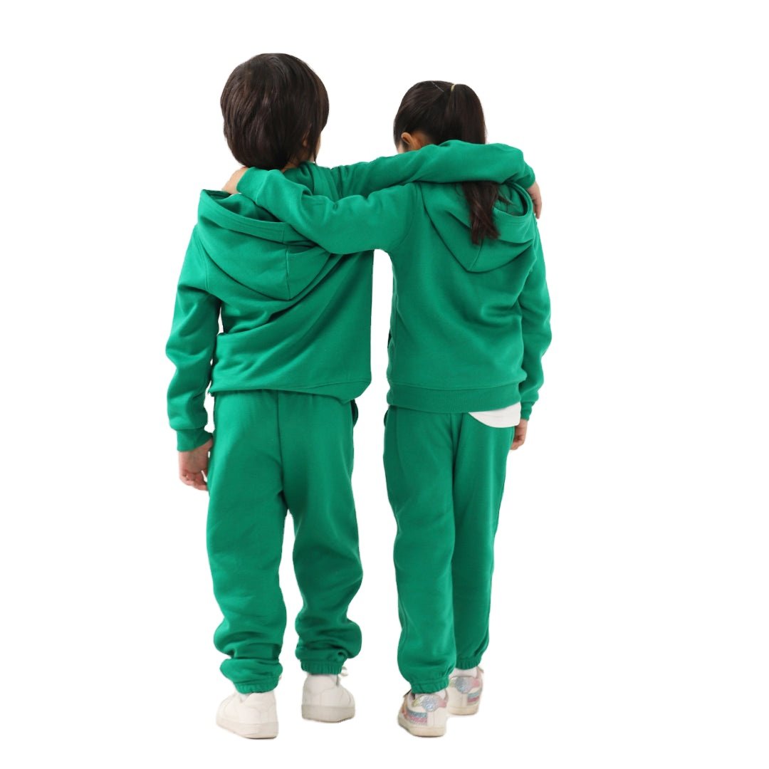 Giggly Greens Kids Fleece Co-ord Set Winter Sweat Suits for Boys and Girls Wholesale Children's Fleece Shorts
