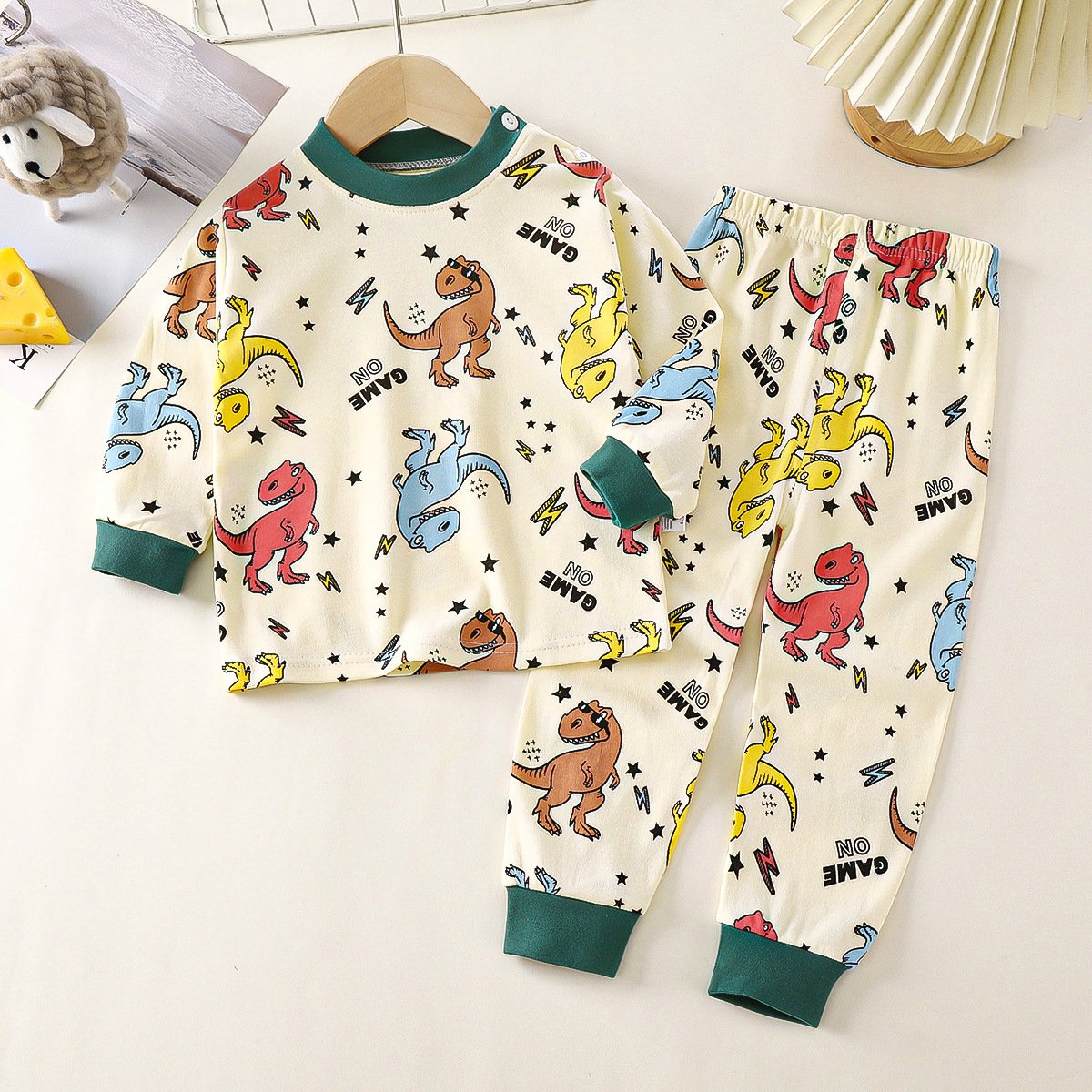 Children's clothes boys and girls cotton cartoon printed underwear suits baby home wholesale