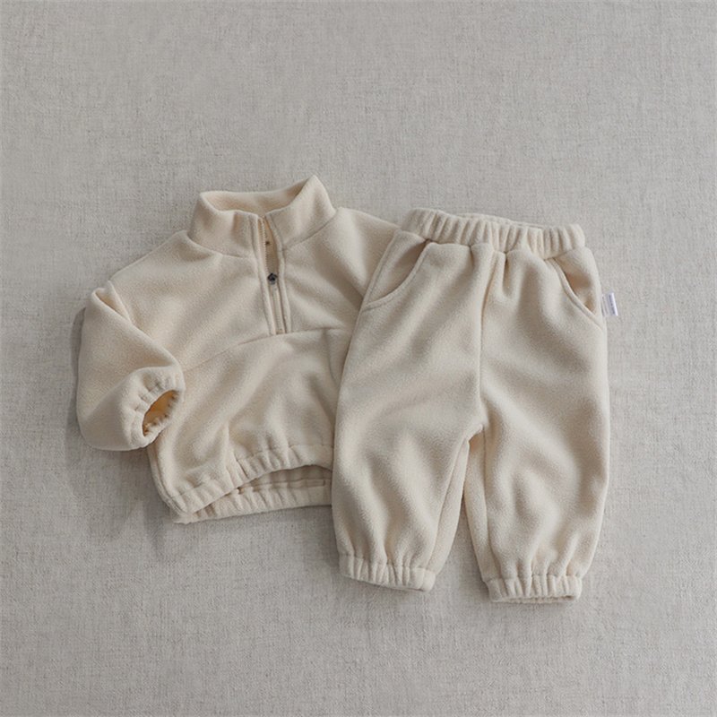 custom toddlers clothing zipper fleece baby kids friendly causal wear hoodie baby clothing sets boy