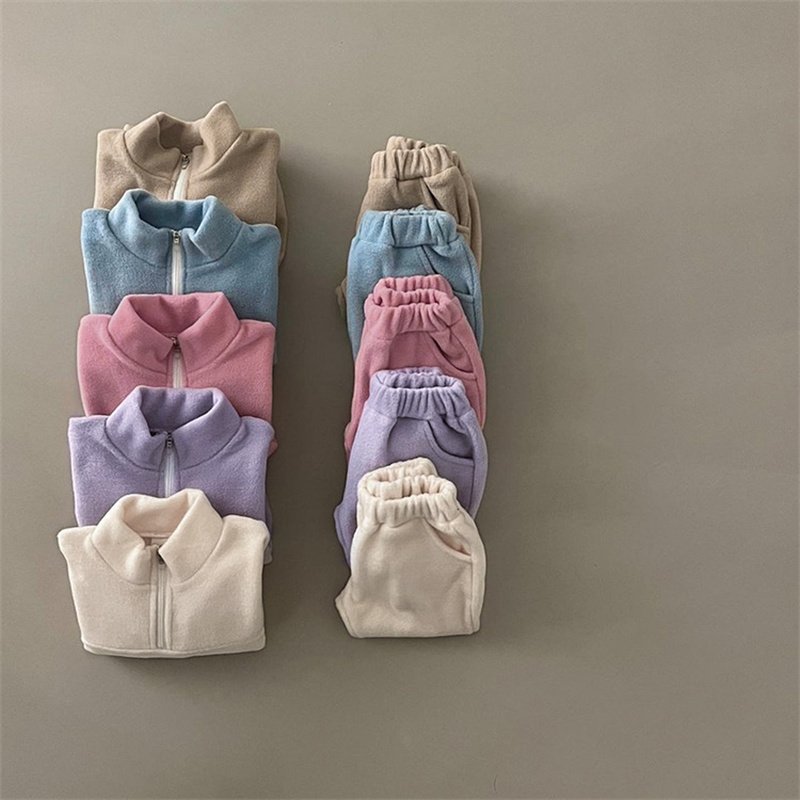 custom toddlers clothing zipper fleece baby kids friendly causal wear hoodie baby clothing sets boy
