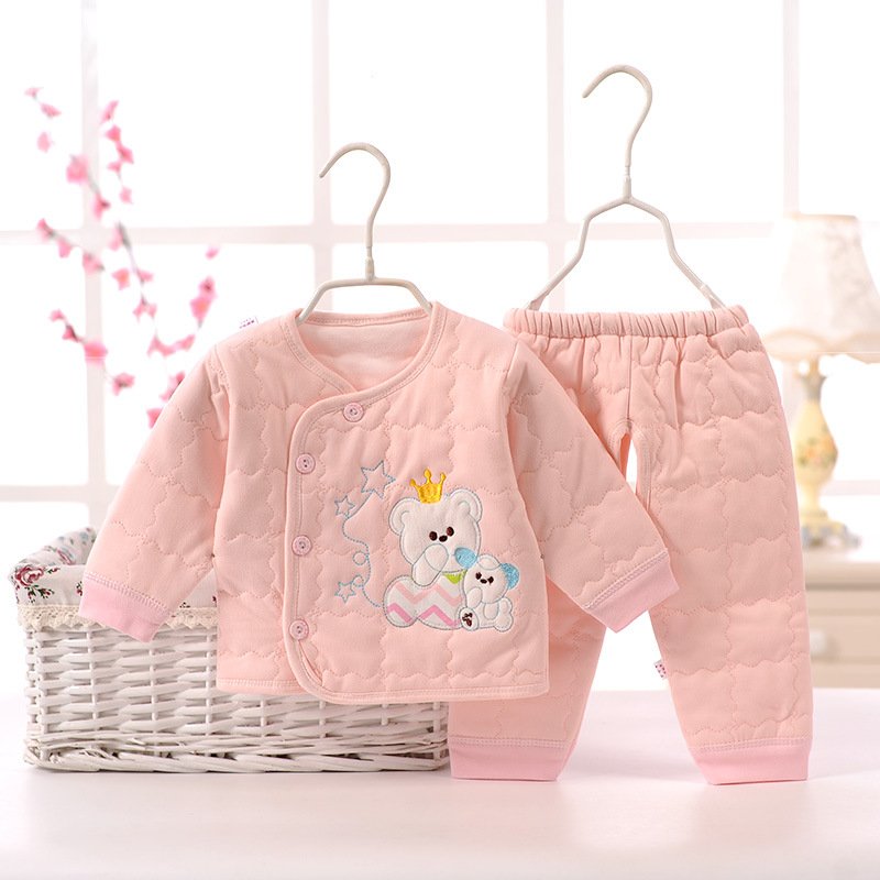 Hao Baby Warm Wooden Hair Brush Baby Cashmere Autumn Winter Clothes New Born Baby Clothing Gift Set