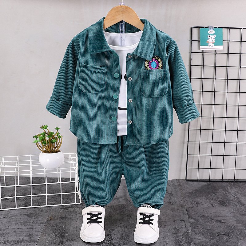 2024 New Spring Autumn Children Clothes Long Sleeve Baby Baseball Uniform 2 Piece Set Casual Clothing For Boys Girls