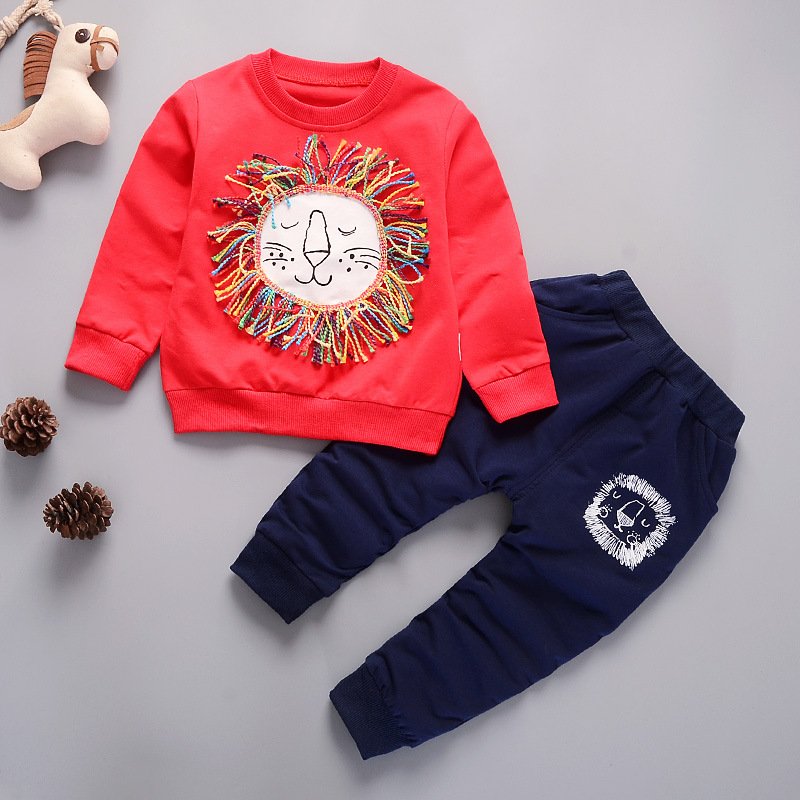 Factory Directly Outdoor Sports Children Clothing 2 Pcs Set Spring And Autumn Warm Children Clothing Set Casual Kid Clothing Set