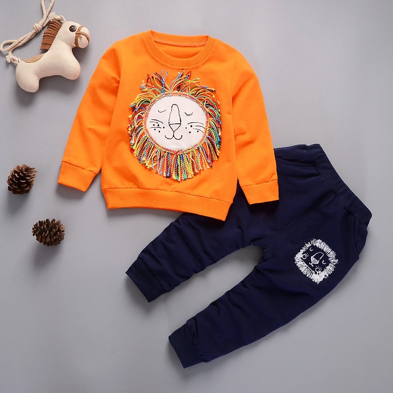 Factory Directly Outdoor Sports Children Clothing 2 Pcs Set Spring And Autumn Warm Children Clothing Set Casual Kid Clothing Set
