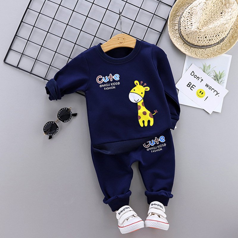 Factory Directly Outdoor Sports Children Clothing 2 Pcs Set Spring And Autumn Warm Children Clothing Set Casual Kid Clothing Set