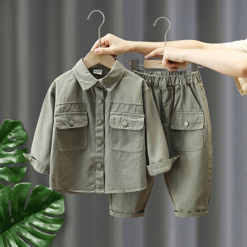 Children's Clothes Jackets and Trousers Boys Two-Piece Sets boys autumn clothes set