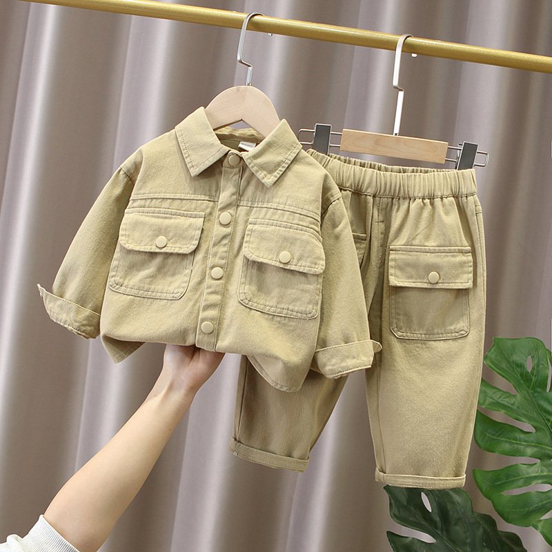Children's Clothes Jackets and Trousers Boys Two-Piece Sets boys autumn clothes set