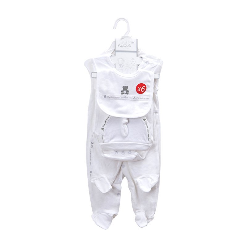 Newborn Essentials Unisex Layette Gift Set for Baby Girls or Baby Boys 8Pcs Gender Neutral Baby Clothes for 0-9Month