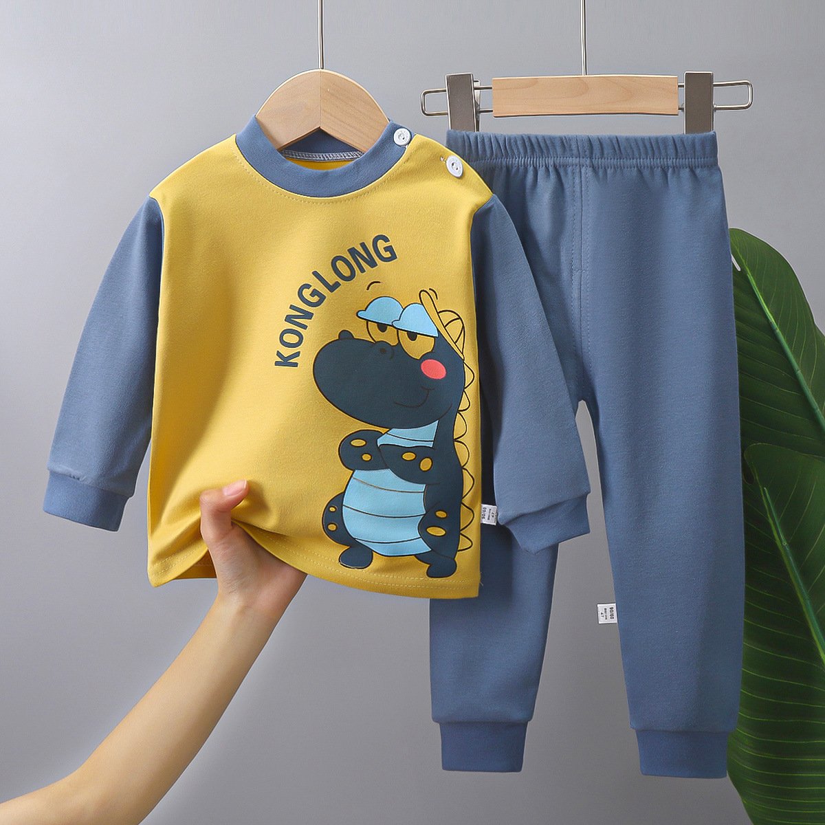 Children's Underwear Set Autumn New Baby Cotton Autumn Clothes Autumn Trousers Wholesale of Children's Wear