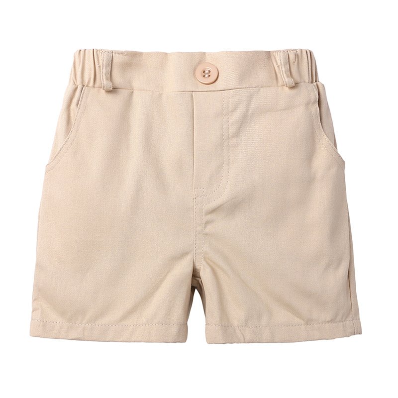 Toddler Boys Clothing Sets Newborn British Short-sleeved Romper Bib Shorts Gentleman Baby Romper Set