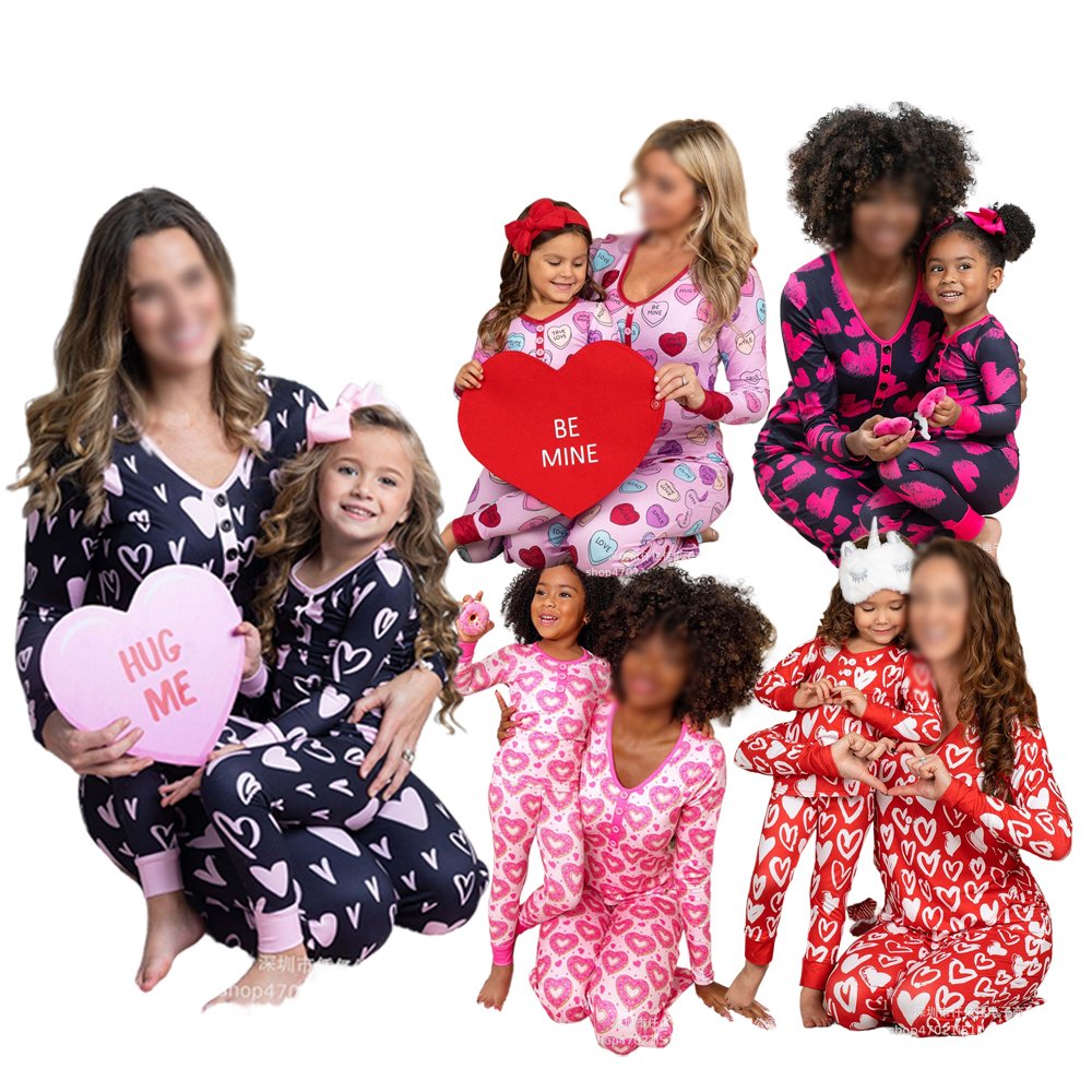 Christmas Pajamas 2024 Comfortable Boys Sleepwear Kids Printed DIY Pajamas For Kids