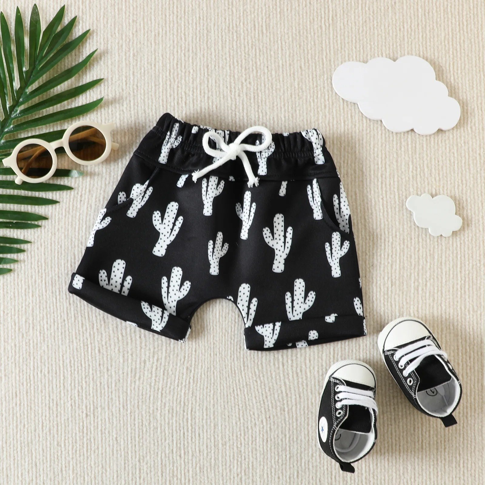 2PCS Children Clothing Vest Suit Children's Sets Summer Cotton Print T-Shirts Shorts Boys Sleeveless Kids Clothes for baby