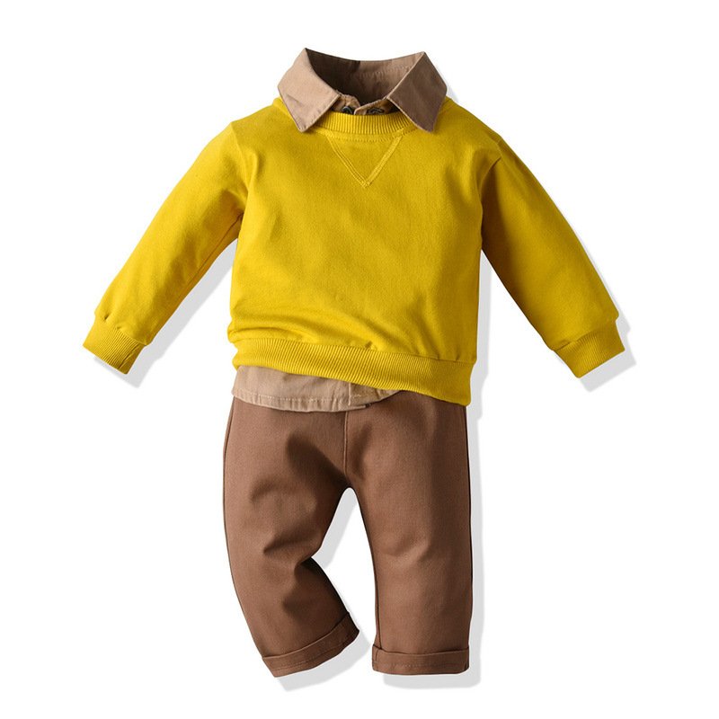 Korean Style Spring And Autumn Kids Casual Clothing Set Fashion Boys Clothes Suit Wholesale