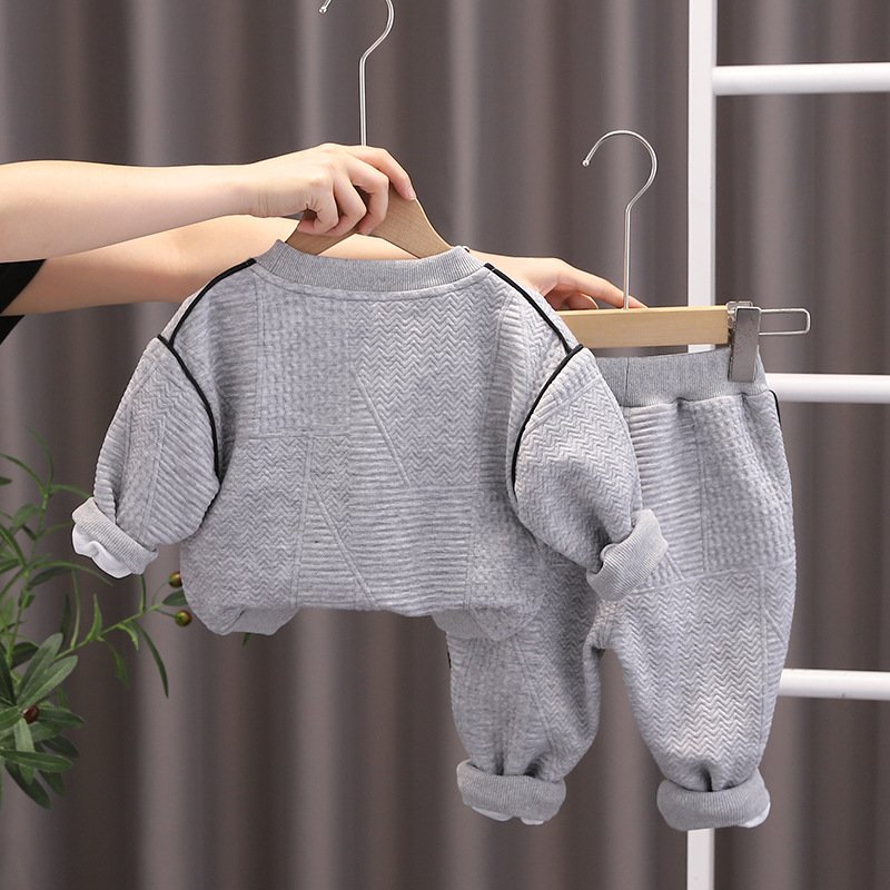 wholesale children clothing set cotton kids Casual Cartoon Long Sleeve infant baby boys clothing sets