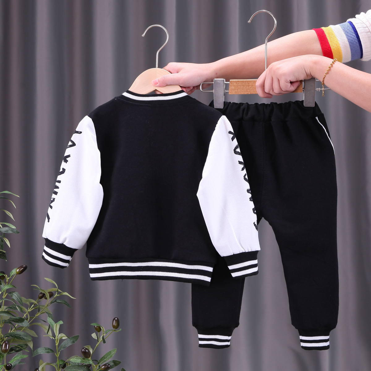 Kids Clothing Boys 0-4Years Spring Autumn Boy Outfits Baseball Uniform Long Sleeve Boy Fall Clothing Tracksuits Sweatsuit Sets