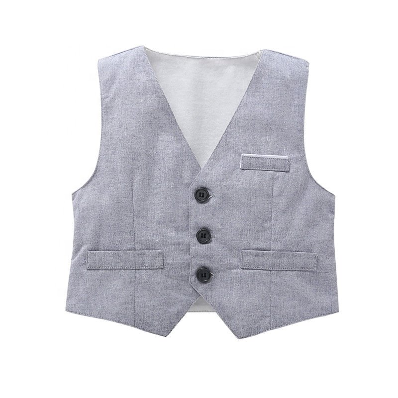 Boys Clothing Sets Autumn Kids Boy Clothes Suit Long Sleeve Shirt + jacket + Pants Grey Children Gentleman Boy Outfits Set