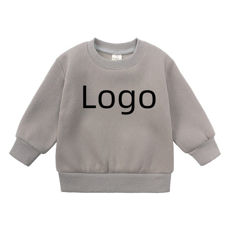 Winter Thicken Baby Clothing Sets Pure Cotton Sweatsuits Jogger Sweatpants Kids Crewneck Sweatshirt