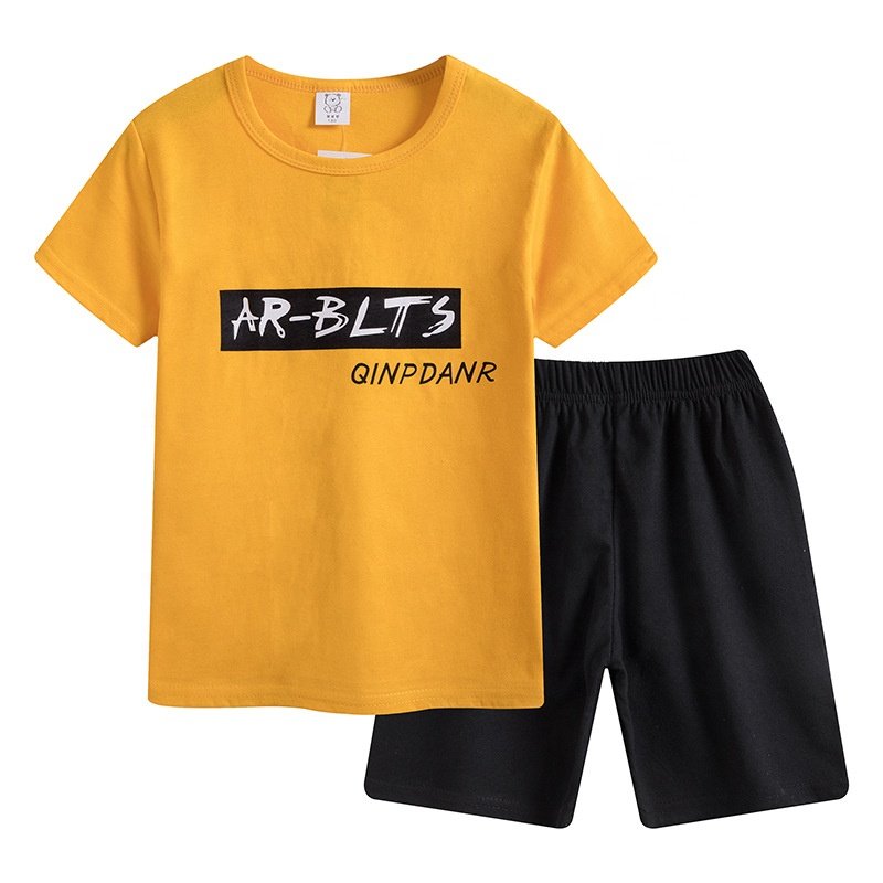 Hot Sell Cheap Baby Kid Breathable Plain Short Sleeve SETS Cotton Children Soft GIRLS T-Shirt Cartoon Cute Kid Clothing TOPS Set
