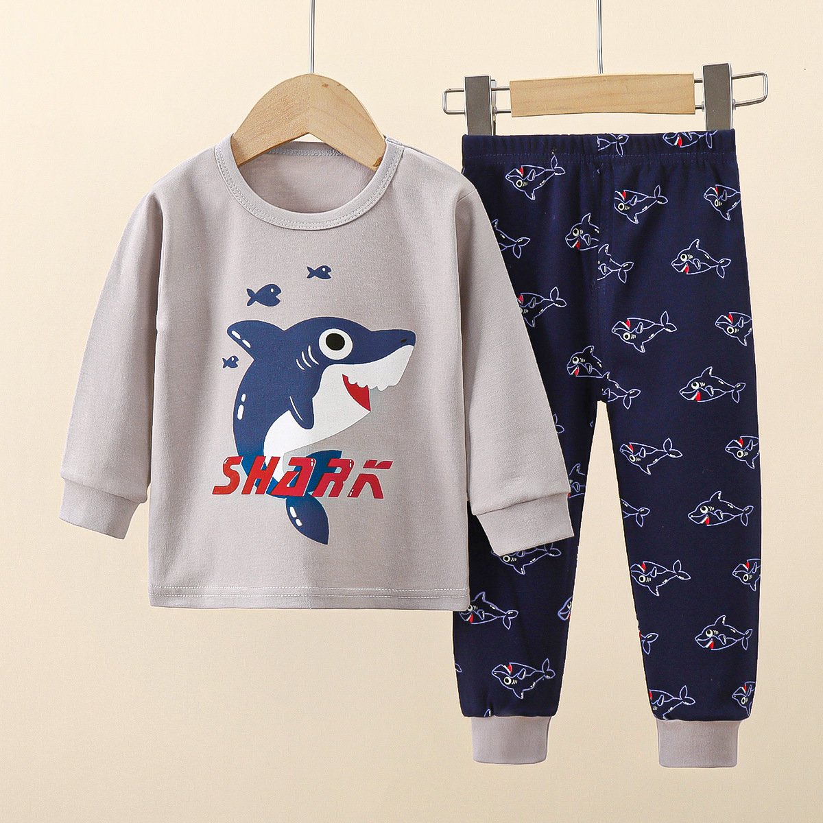 Children's underwear set autumn pure cotton 1-10 years old new boys' pajamas girls' homewear in children's clothing wholesale