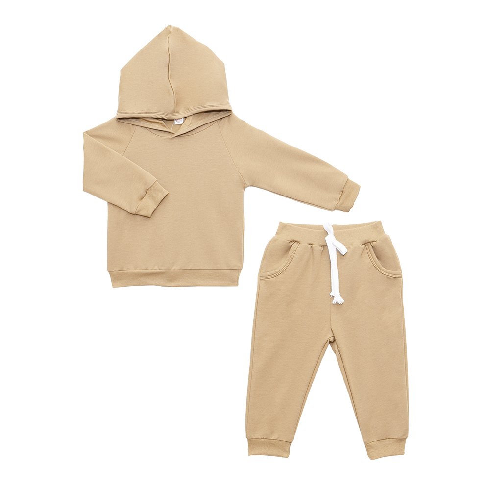 OEM Cotton Teen Boy Clothes Long Jersey Set Sweat Shirt and Pant Set 2pic Baby Tracksuits Matching Kids Clothing Sweat Suit