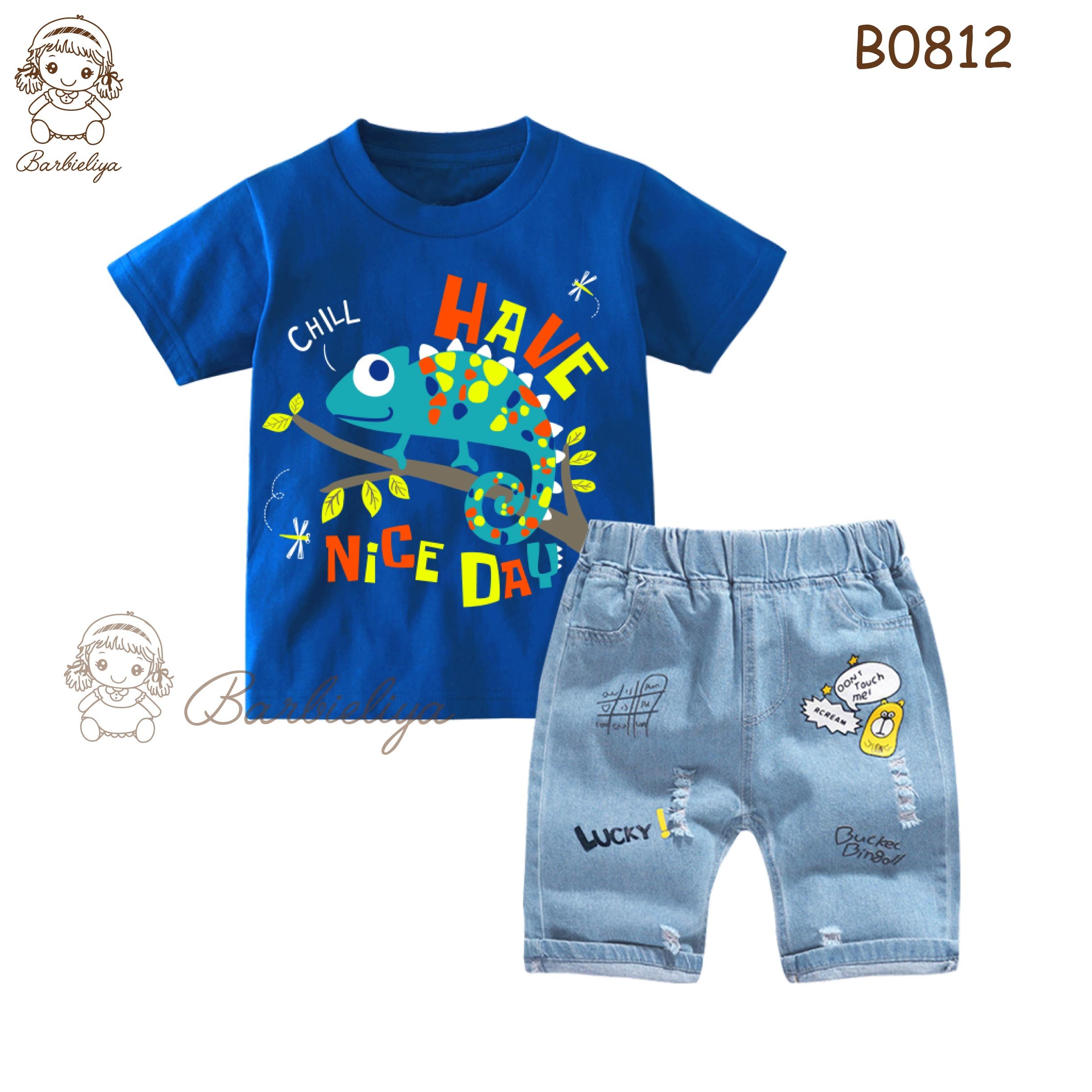 Barbieliya Boy 2 pieces top and pant denim set