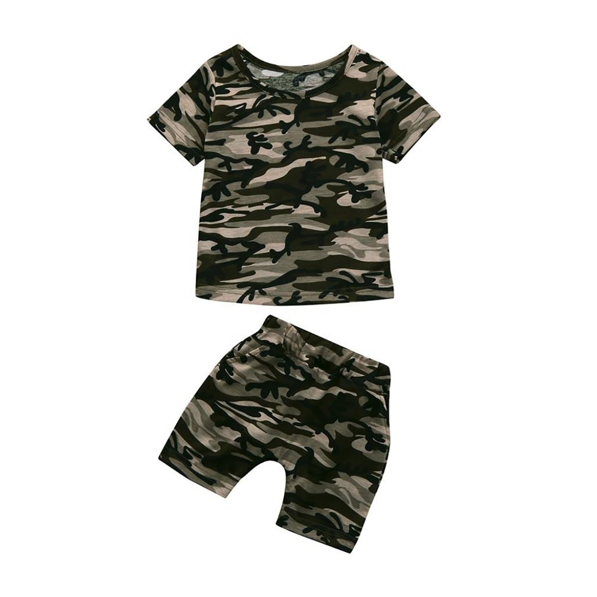 Wholesale Children Clothing Set Kids Boys Summer Sports Casual Short Sleeve Clothing