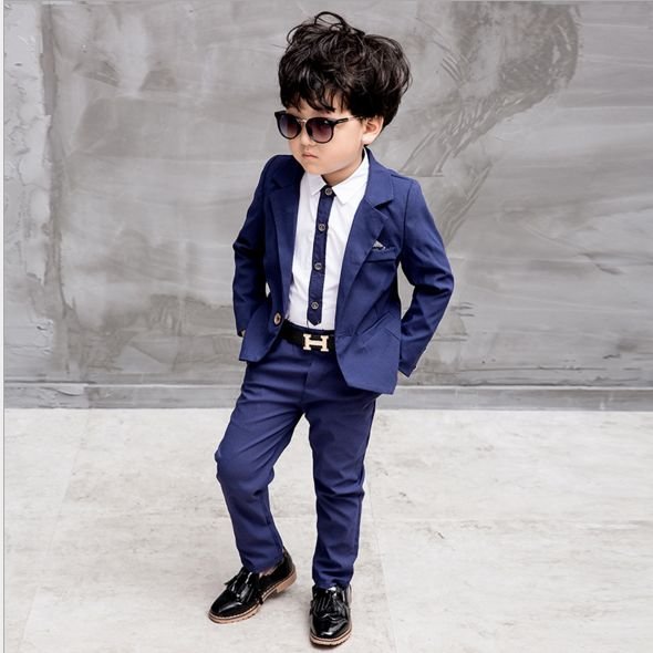 New Fashion Blazers Wedding Boy Suits Boys clothing set Kids Costume