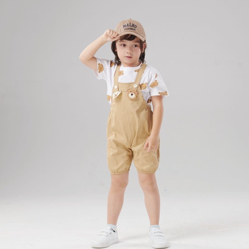 Wholesale Kids Clothes Children Suit 2 Piece Baby Overall Boys Clothing Sets