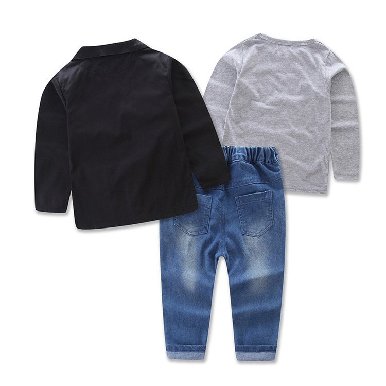 New boy gentleman coat pants suit boy clothing set