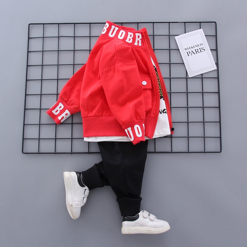 Fashion letter 3pcs autumn set baby toddler clothing clothes for boy
