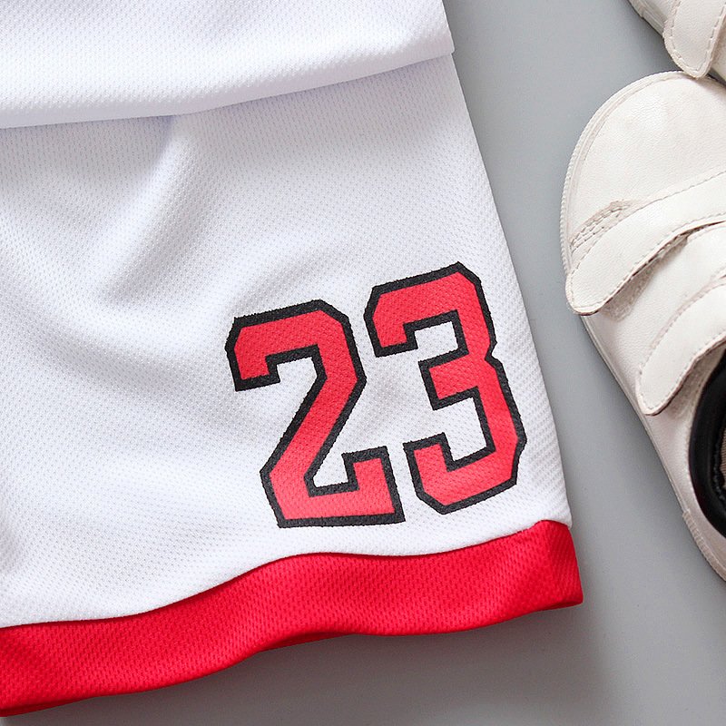 2021 New Style baby organic clothing cotton Fashion basketball clothes baby clothes set boys baby clothing