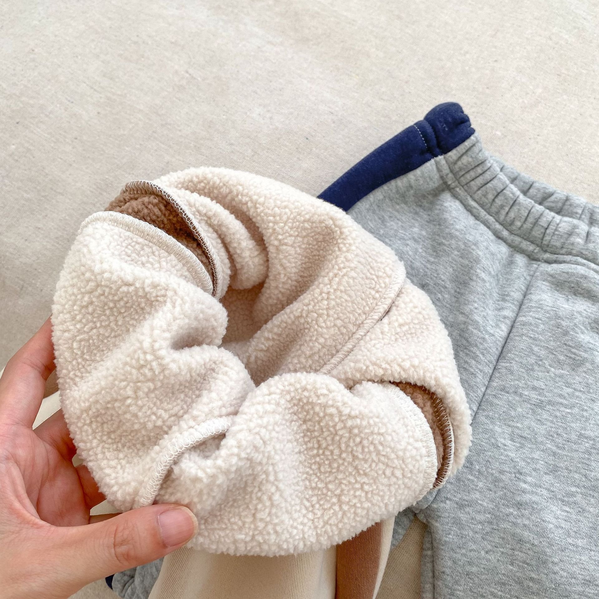 Casual Suit Baby Boy Oversized Hoodies Fleece Lined Thermal Sweatshirt Hoodie Tracksuit Set