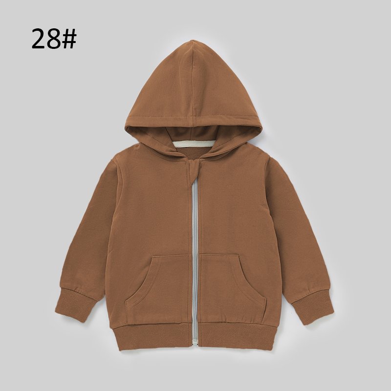 custom logo baby clothing baby boys and girls zipper hooded sweatshirt baby hoodies & sweatshirts