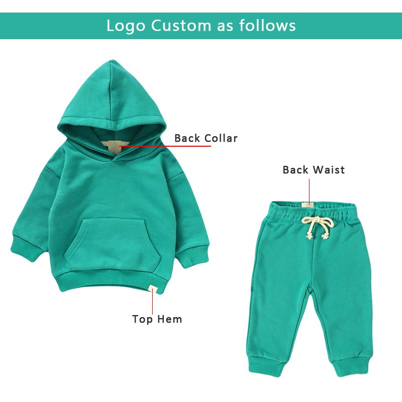 Hot Sale Warm Thicken Baby Suit Girls Boys Winter Children Baby Jogger Set