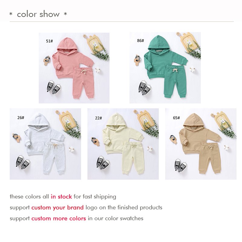 Hot Sale Warm Thicken Baby Suit Girls Boys Winter Children Baby Jogger Set