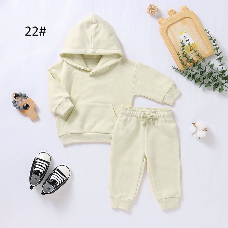 Hot Sale Warm Thicken Baby Suit Girls Boys Winter Children Baby Jogger Set