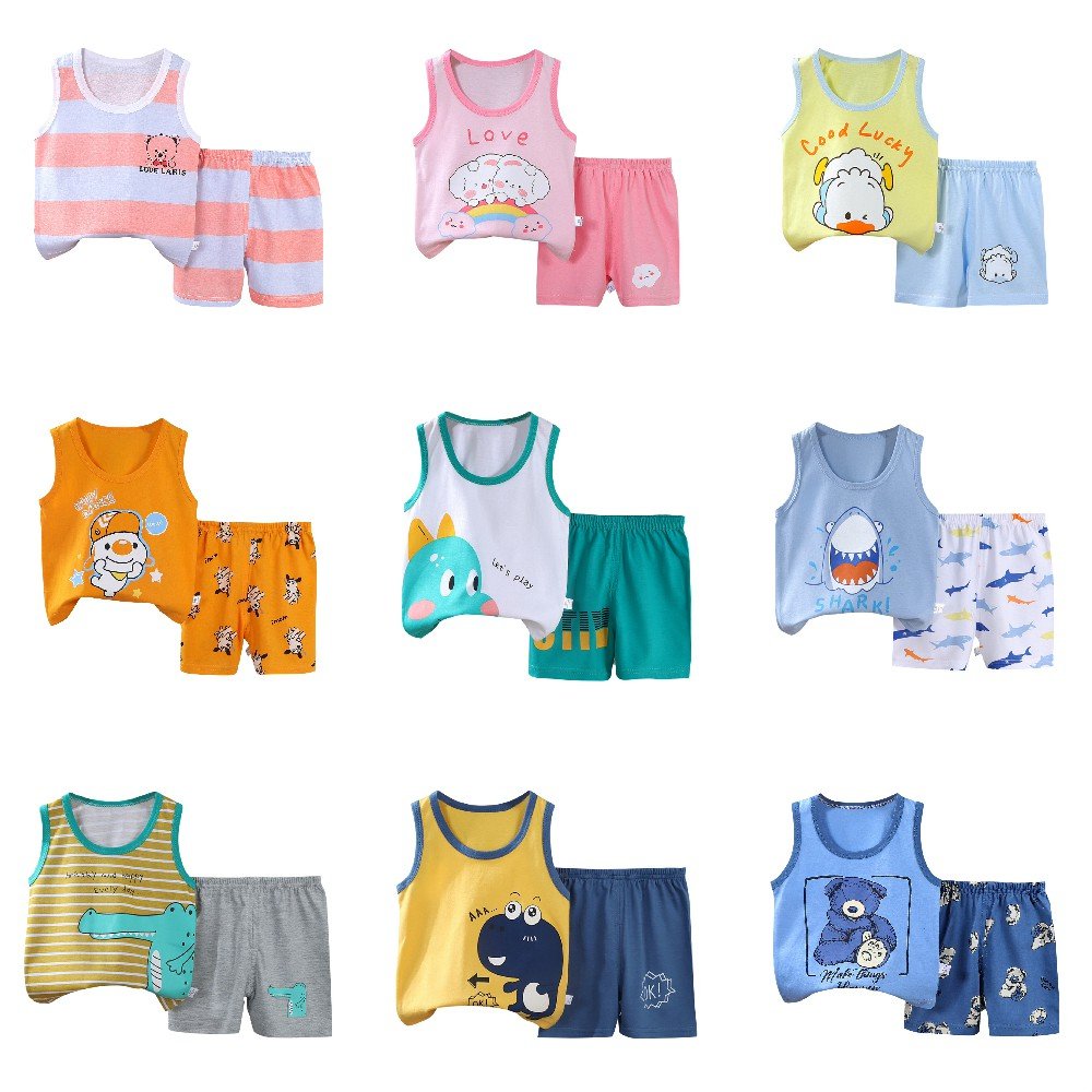 High quality cotton children's vest set at best price kids clothing
