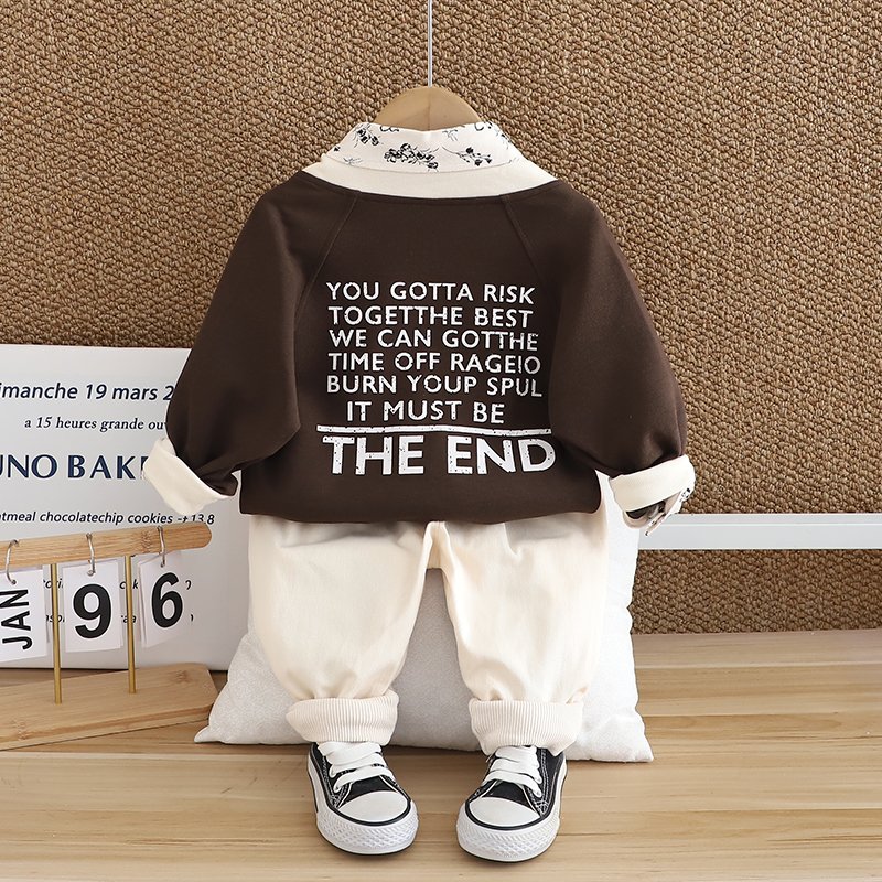 Unisex Short Sleeve Baseball Jacket for Boys Letter Print Leisure Sports Suit for Spring Autumn for Motorcycle Activities