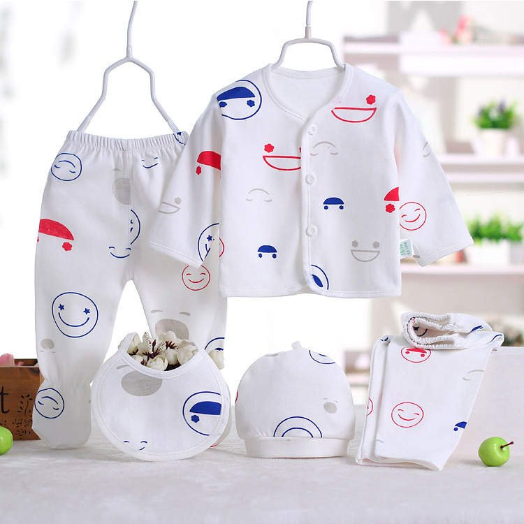 Hao Baby Pure Cotton Baby Sets Spring And Summer Newborn Infant Clothing Set
