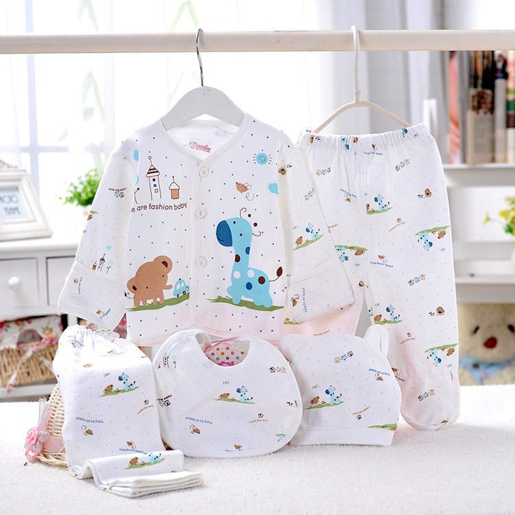 Hao Baby Pure Cotton Baby Sets Spring And Summer Newborn Infant Clothing Set