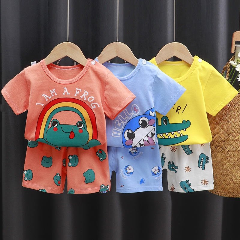 New hot selling product children summer clothing set baby boy 2pss children clothing set