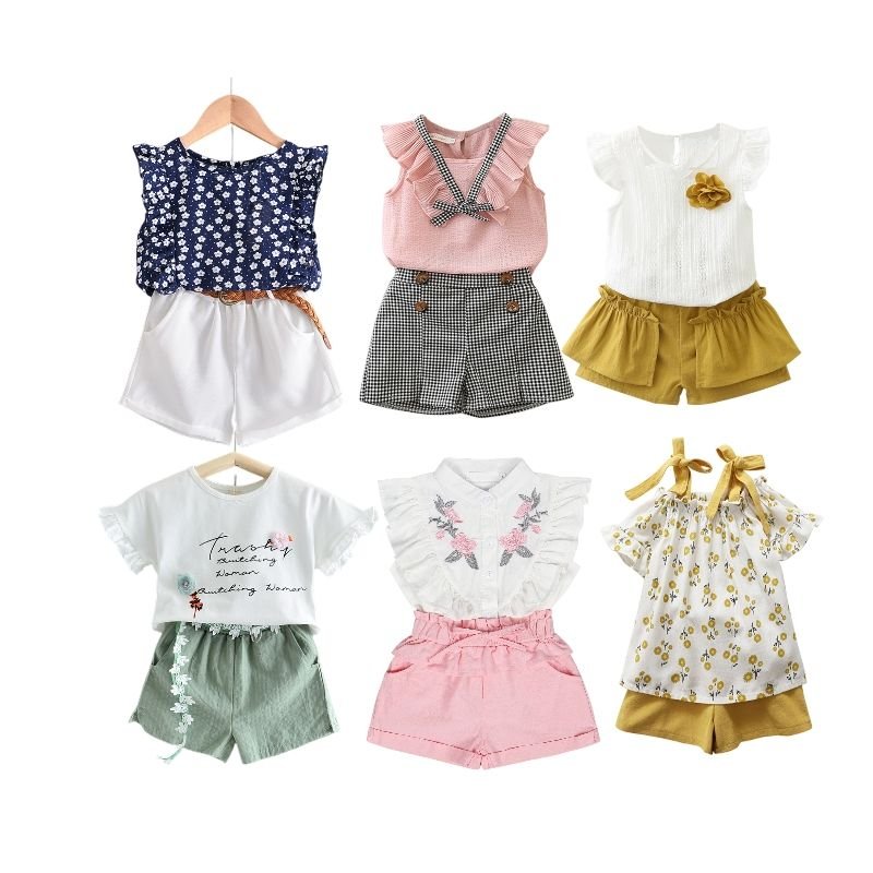 New hot selling product children summer clothing set baby boy 2pss children clothing set