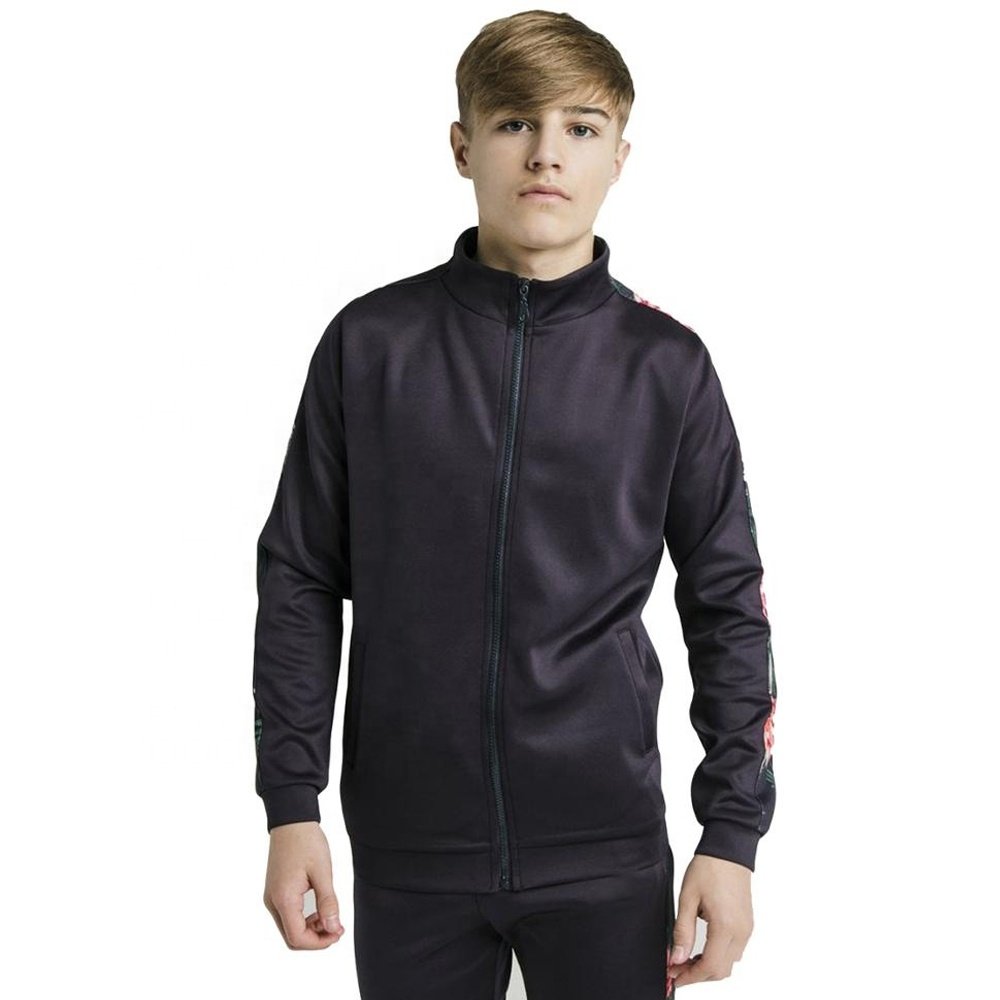 2024 fashionable custom logo New Men's Tracksuit Kids Girls Boys Plain Tracksuit With Printed Stripes Zipper-up Track Suit